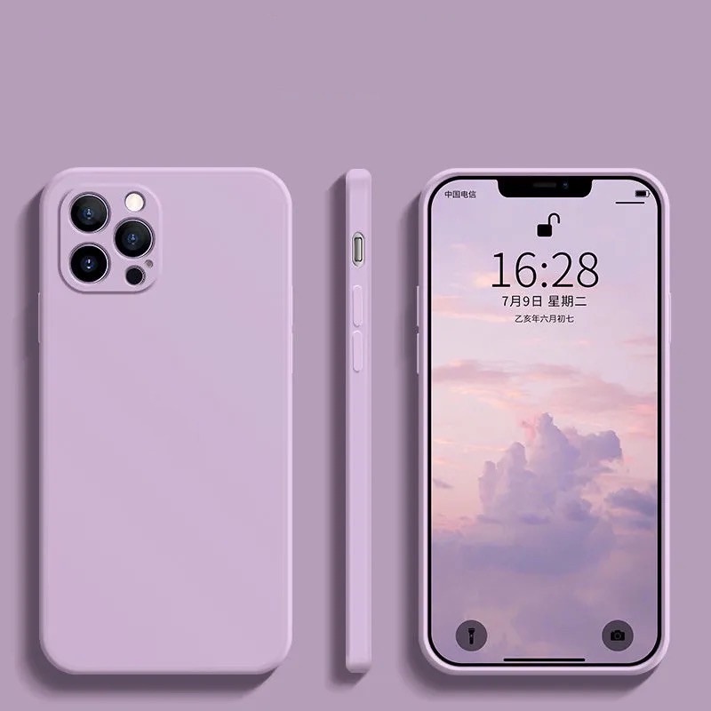 Soft Case Compatible for iPhone 11 12 Pro Max 12Pro Max Soft TPU Silicone Case Compatible for iPhone 6 6s 7 8 plus SE 2020 11pro max X XR XS MAX Cute Candy Colors Camera Lens Protector Case with  Logo