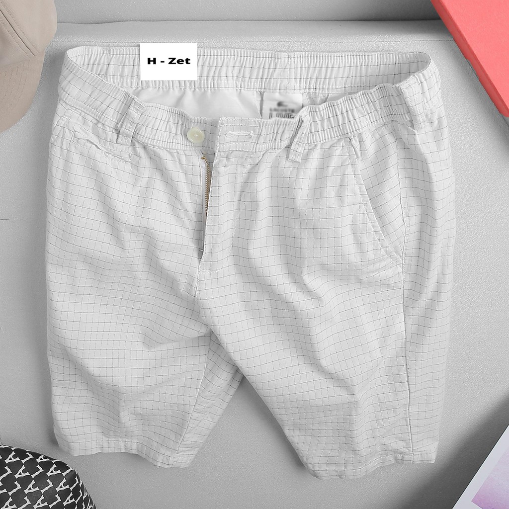 Quần short kaki caro nam - AU200 | BigBuy360 - bigbuy360.vn