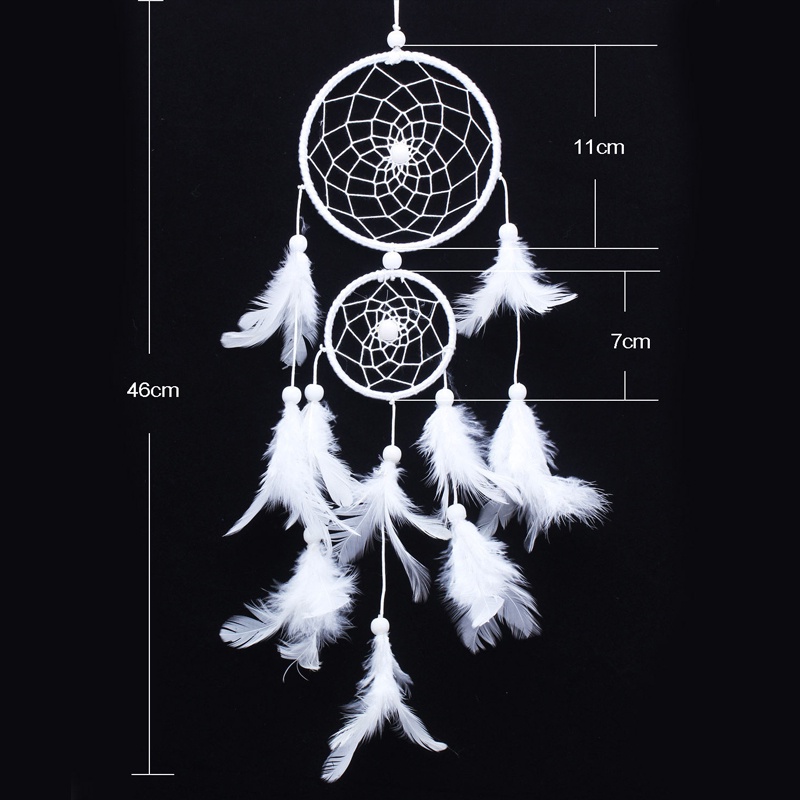 Bùa Đuổi Bắt Giấc Mơ Dream Catcher Có Đèn Led Treo Tường Trang Trí