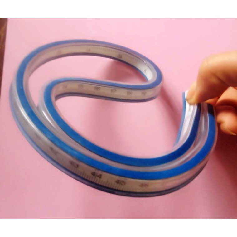 Thước chỉ huy - Thước dẻo vẽ đường cong dài 50cm