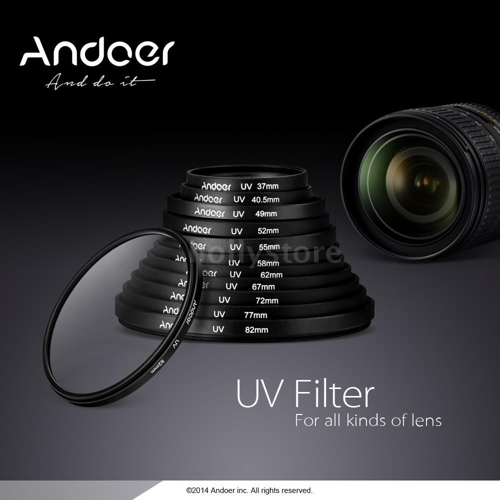 Phụ kiện bảo vệ ống len 82mm chống tia UV cho máy ảnh Canon Nikon DSLR