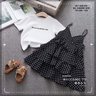 Combo 2 bộ váy siêu đẹp cho bé