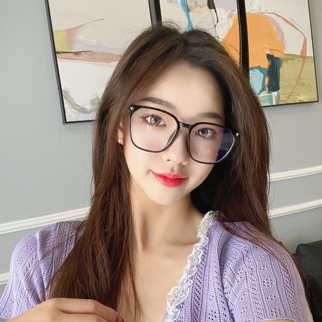 Gọng Kính Cận,Kính 0 độ chống anh sáng xanh Phiên bản hotboy Hàn quốc cho nam,Kính trơn,mỏng phù hợp nữ mặt tròn mã H125
