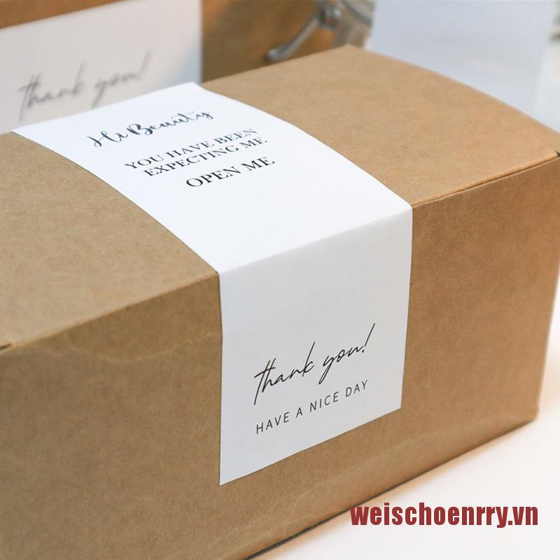Wei Set 30 Miếng Dán Trang Trí In Chữ Thank You