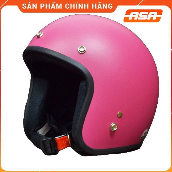Nón 3/4 PGK Dành Cho Phượt Thủ ( Hồng Nhám ) - ASA HELMETS