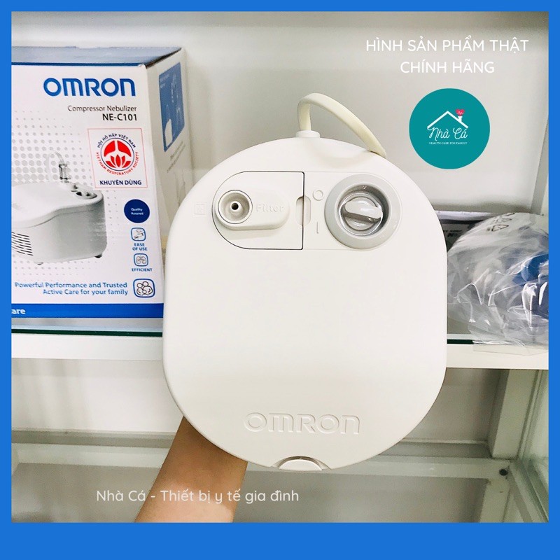 Máy xông mũi họng nén khí rung Omron NE-C101 Chính hãng - BH 24 tháng