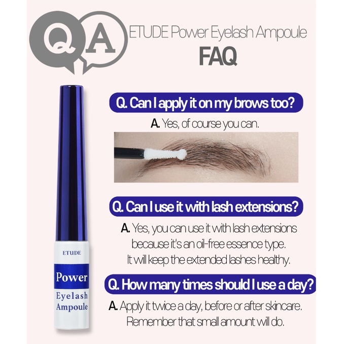 [Hàng mới về] Tinh chất dưỡng mi Etude House Power Ampoule