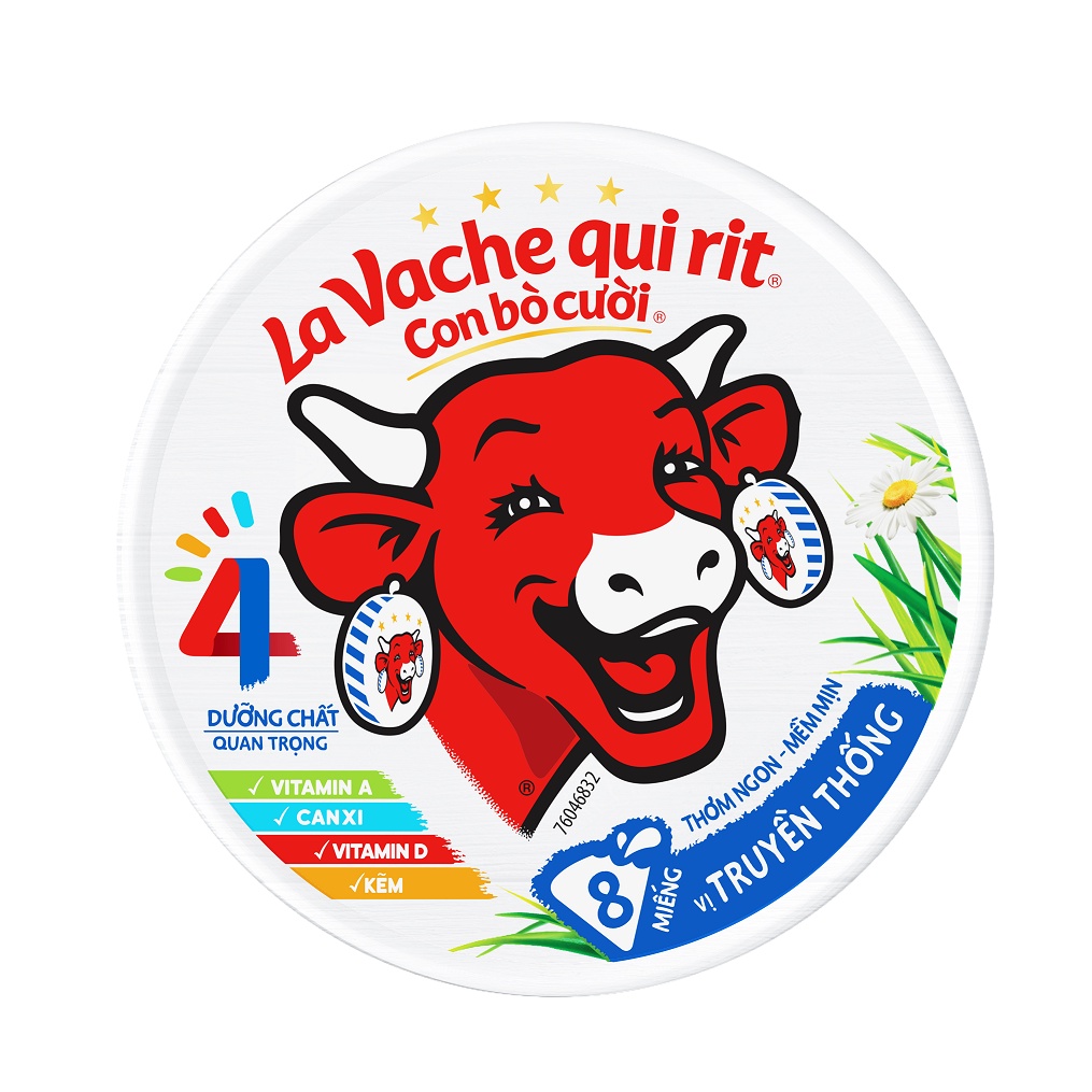 Phô mai con bò cười 8 miếng 112g vị truyền thống la vache qui rit - ảnh sản phẩm 2