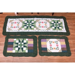 Thảm bếp bằng vải cotton quilt chần bông tự nhiên