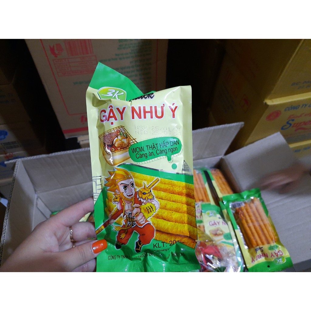 10 gói snack gậy như ý SỈ LẺ ĐÒ ĂN VẶT