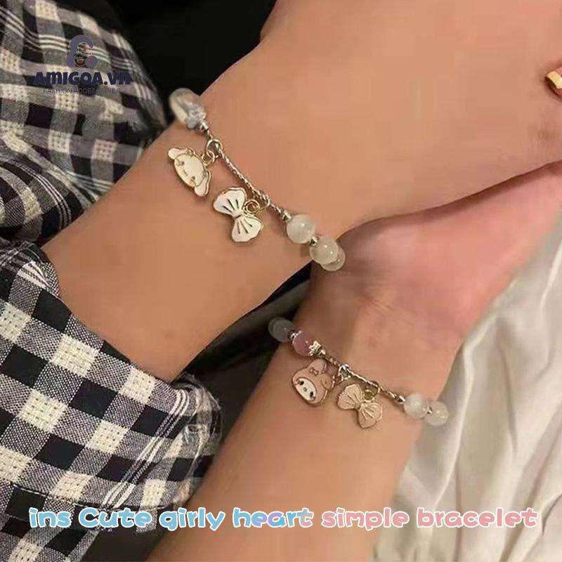 ✨✨ Vòng Tay Đá Mắt Mèo Cinnamon Đơn Giản Đáng Yêu Làm Quà Tặng Cho Bạn Gái