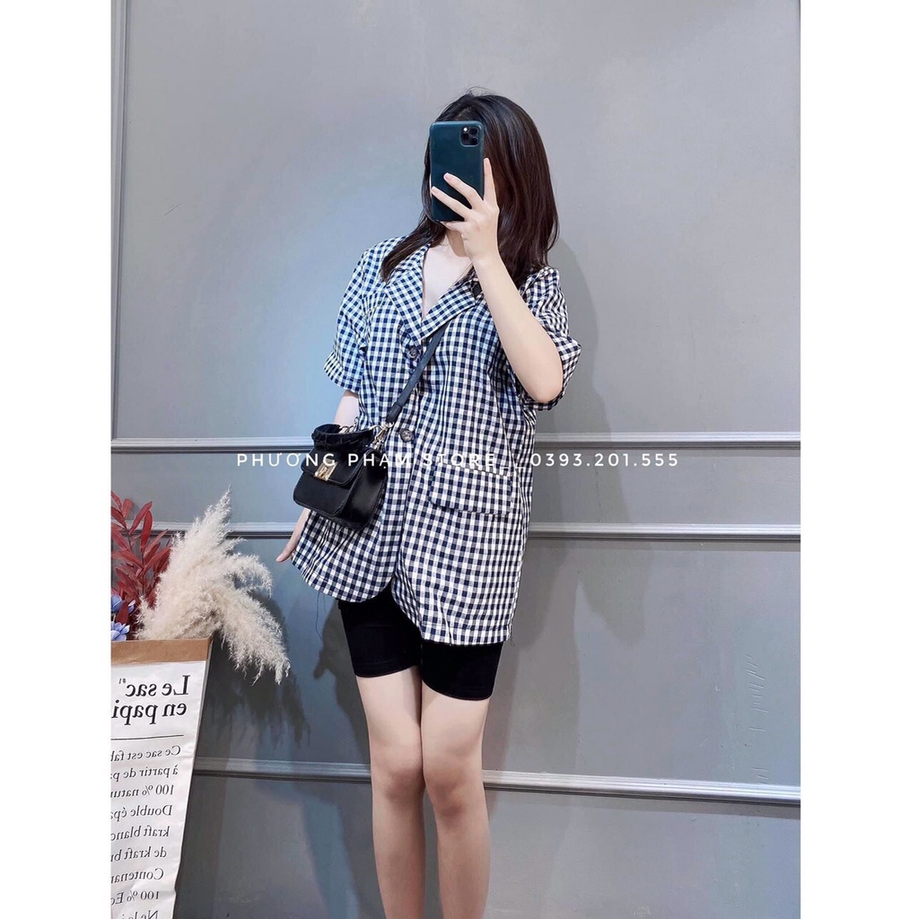 Áo Blazer -Vest Cộc tay Dáng Rộng 1 Lớp | BigBuy360 - bigbuy360.vn