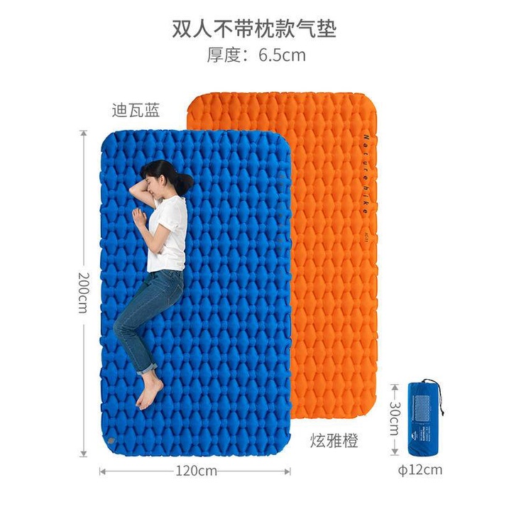 Đệm Ngủ Bơm Hơi Dày Rộng 2 Người Naturehike Chống Ẩm Dành Cho 1 Người