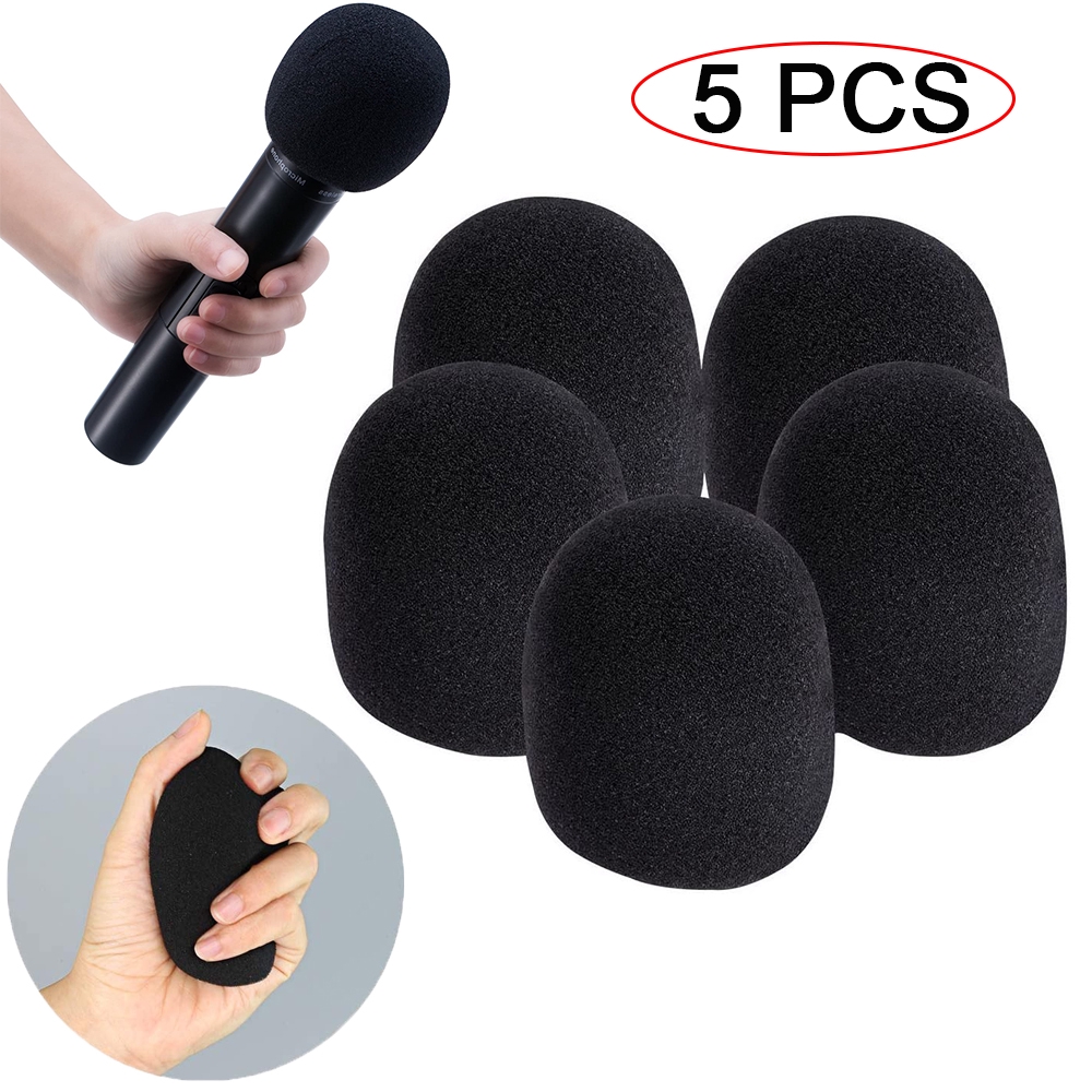 🔸MAGIC🔹 5 Pcs Professional Washable Mic Cap Studio Microphone Foam Cover