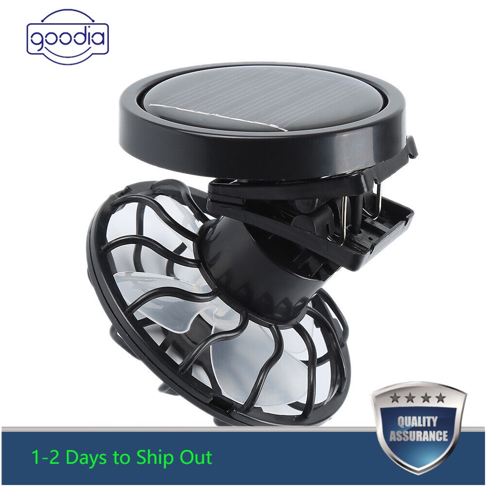 Quạt Năng Lượng Mặt Trời mini Di Động Tiện Dụng Cho Đi Câu Cá