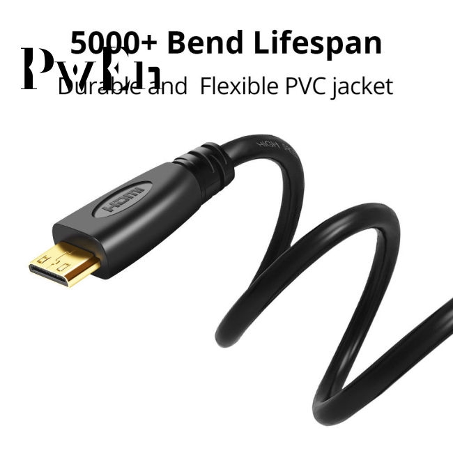 High-Speed Mini HDMI to HDMI Cable Adapter HDMI A to HDMI Mini Type C 4K HDMI Cable