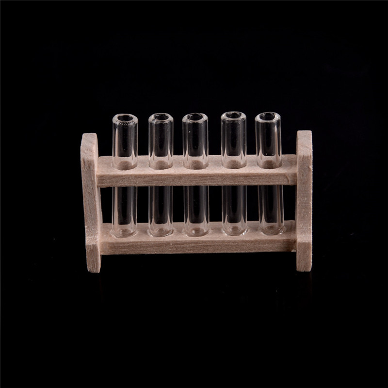 Ống Nghiệm Bằng Gỗ Dùng Để Trang Trí Búp Bê