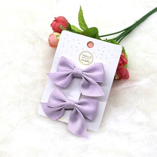 Set 2 Kẹp Tóc Đính Nơ Thời Trang Hàn Quốc