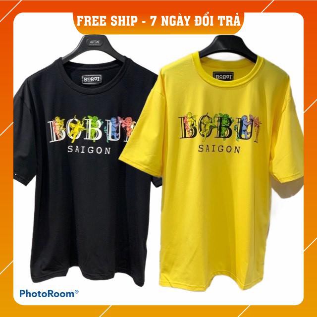 áo thun bobui tay lỡ form rộng nam nữ FULL TAG cotton