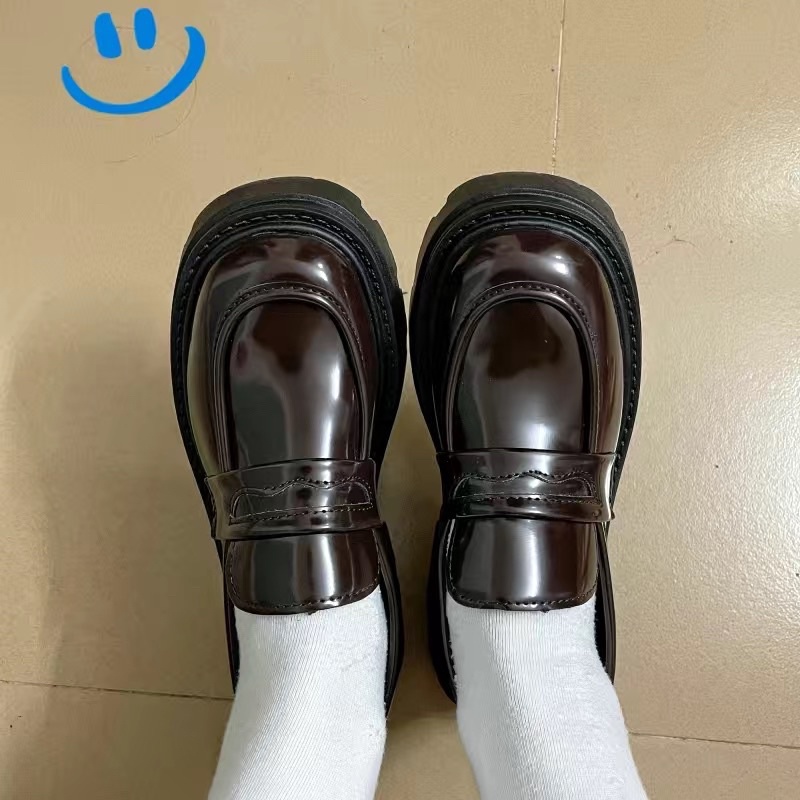 Giày Loafer nữ da cao 6cm