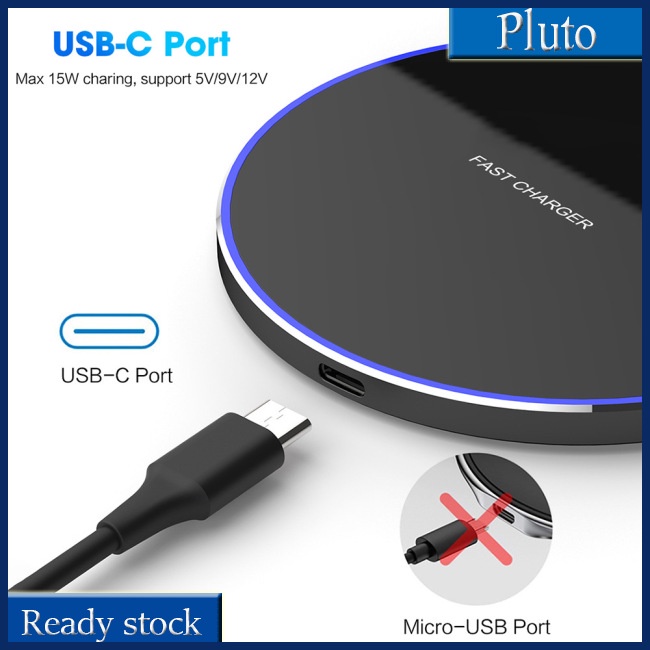 Mới Bộ Sạc Không Dây Siêu Mỏng Từ Tính Hợp Kim Nhôm 15Wqi