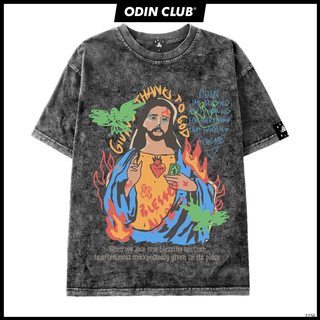 ÁO THUN BLESSING GOD, Áo phông oversize nam nữ, Local Brand ODIN CLUB