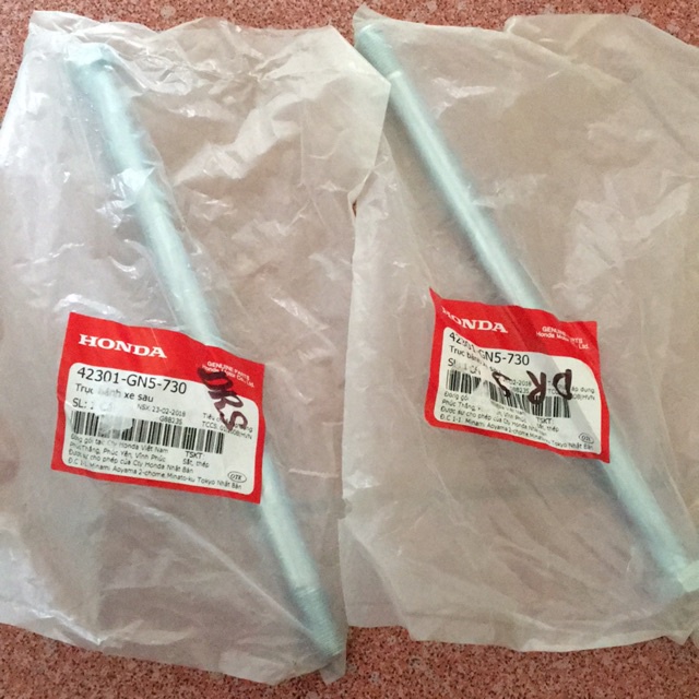 Trục Bánh Trước Hàng Zin Honda DREAM WAVE [ CHÍNH HÃNG ] - Trục Trước Xe Máy Cao Cấp Lắp Dream Thái, Dream Việt Các Đời