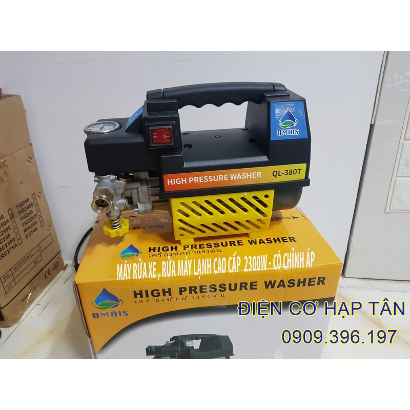 MÁY RỬA XE CAO CẤP OMAIS  2300W  CÓ CHỈNH ÁP –TẶNG BÌNH XỊT XÀ BÔNG