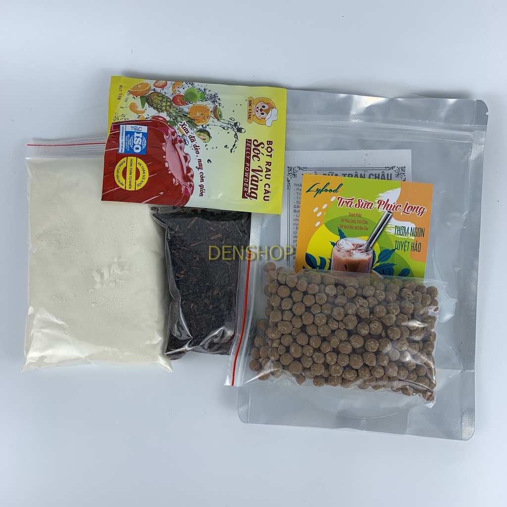 Set trà sữa thái xanh, Trà sữa thái đỏ, Trà sữa phúc long, Trà sữa trân châu đường đen thạch rau câu | BigBuy360 - bigbuy360.vn