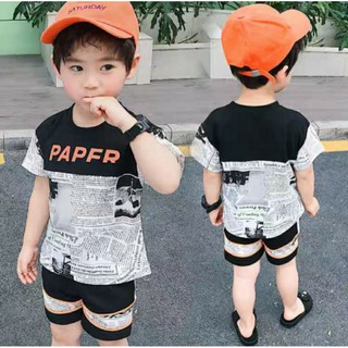[SIZE NHÍ + ĐẠI+ CỒ] SÉT BỘ THUN BÉ TRAI PAPER