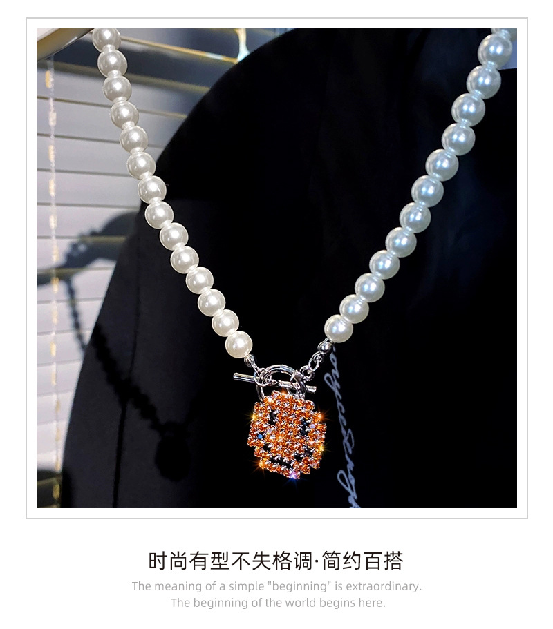 Vòng cổ choker phối ngọc trai giả phong cách Hàn Quốc