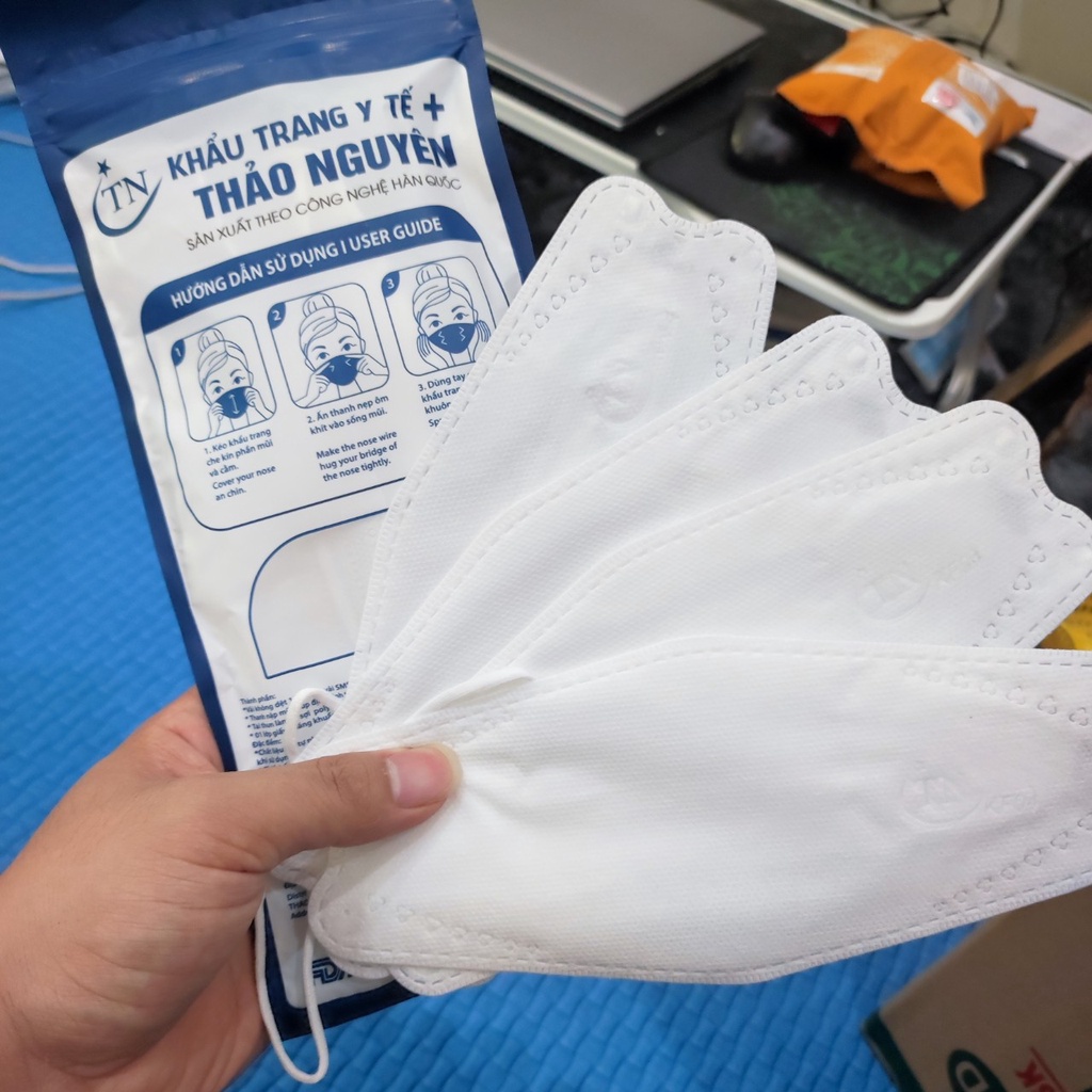 Combo 10 Chiếc Khẩu trang Kf94 Thảo Nguyên Mask chống bụi mịn và kháng khuẩn cực tốt