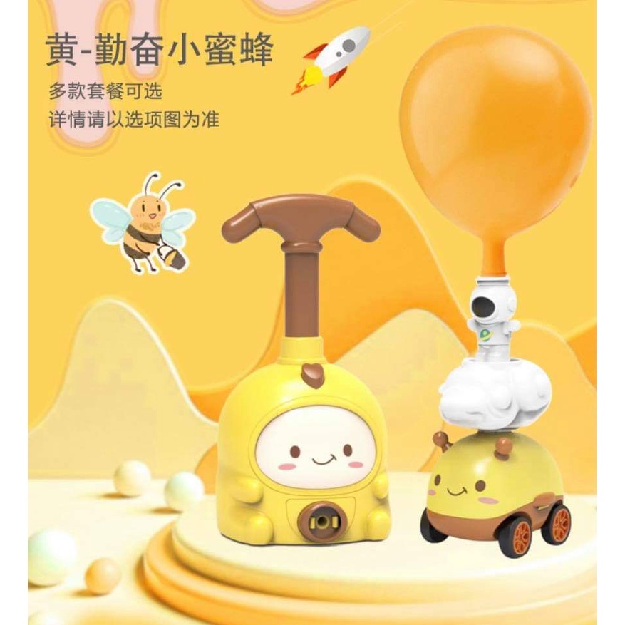 Đồ chơi xe đua bơm bóng ( có phi hành gia bay lên)