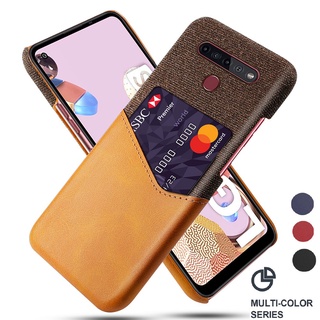 Ốp điện thoại da chống sốc có ngăn ví đựng thẻ cho LG K51S K41S K61 K50 K40 LG V50 ThinQ V40 V60 V30 V30S V20 V10