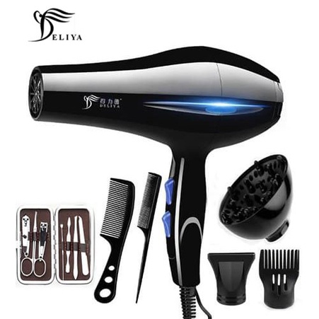 Máy sấy tóc Deliya 8020 công suất 2200W 3 chiều nóng, vừa, mát không lo hư tổn [ TẶNG KÈM 6 MÓN - BẢO HÀNH 12 THÁNG ]