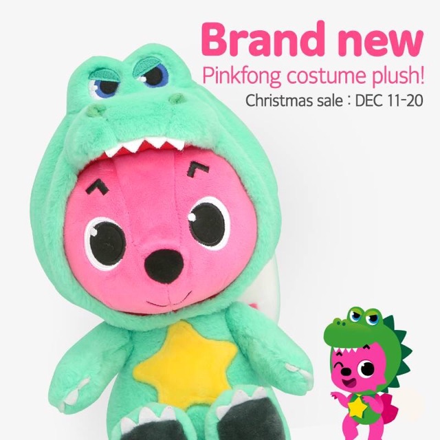Cáo bông pinkfong  phiên bản cosplay costume plush