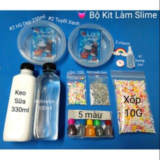 Bộ Kit Làm Slime Đủ Món Nguyên Liệu Làm Slime