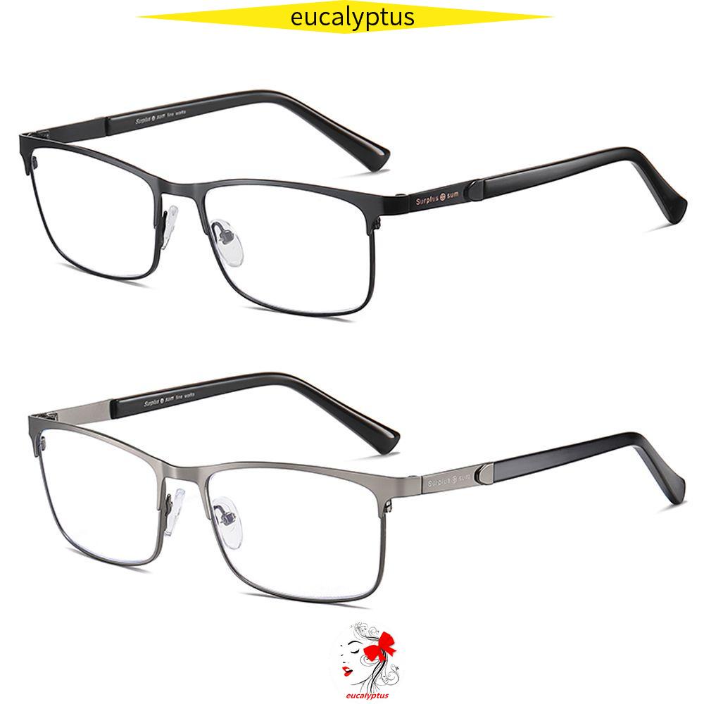 Kính đọc sách siêu nhẹ bằng thép không gỉ EUPUS +1.0~+4.0 thiết kế dành cho nam nữ