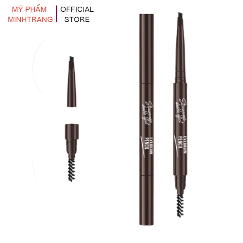 Bút chì kẻ mày 2 đầu Lameila Eyebrow Pencil 812,bút kẻ lông mày sắc nét,mịn màng,bền màu,không thấm nước,dễ sử dụng