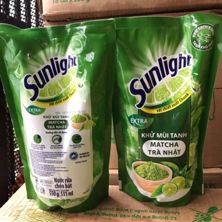Nước rửa chén sulight matcha trà nhật, lô hội