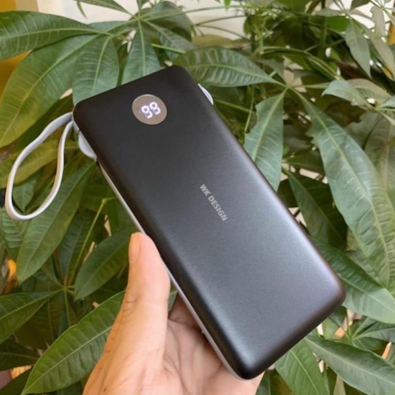 Pin sạc dự phòng WK ​​WP-153 10000mAh Tích hợp Cáp 3 đầu IPhone/micro/Type C - Màn hình LE