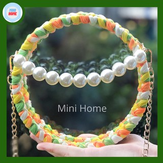 Túi tự đan trong suốt dáng tròn (set nguyên liệu) túi Diy