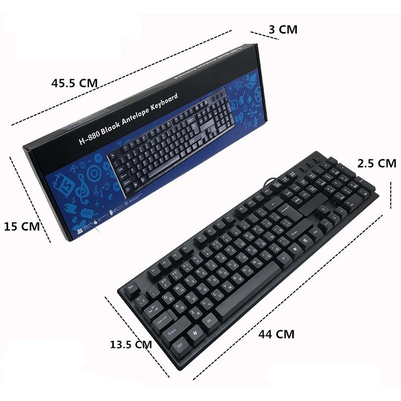 Bàn phím Key Board HP H-880 USB - Bán phím chất lượng tốt,bền đẹp