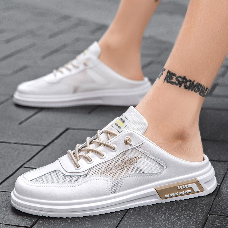 Giày lười phối lưới thoáng khí size 39-44 K60 phong cách cá tính thời trang mùa hè cho nam | BigBuy360 - bigbuy360.vn