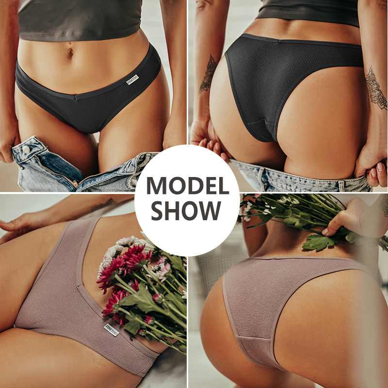 Quần lót cotton CUTEBYTE màu sắc đơn giản gợi cảm cho nữ