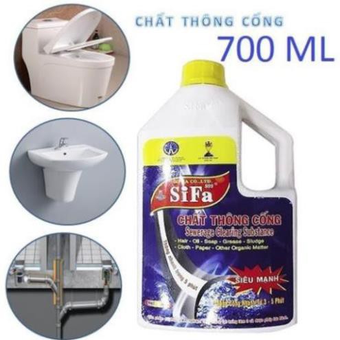 Dung Dịch Thông Cống Cầu Sifa Tiện Dụng 700ml – chất chống tắc nghẽn thông cống cực nhanh