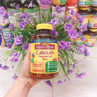 Bổ sung Canxi, Magie và Kẽm Nature Made Calcium Magnesium Zinc 300 viên