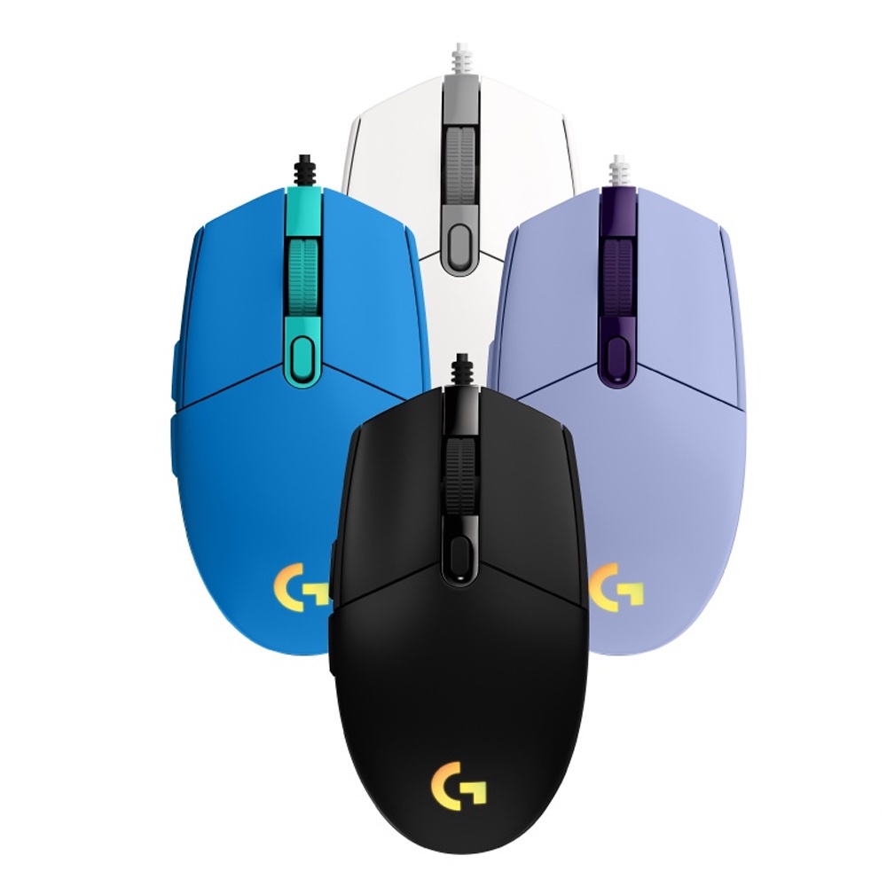 Chuột game có dây Logitech G203 Lightsync - Tùy chỉnh RGB, 6 nút lập trình, nhẹ NB-G203