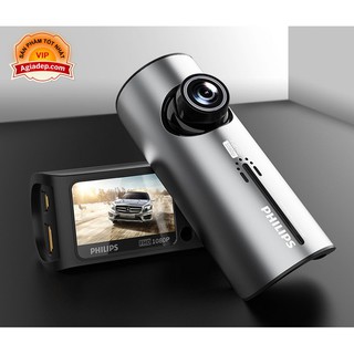 Camera hành trình oto xe hơi Philips CVR200 - Hỗ trợ app wifi xem trên điện thoại (Hình Trụ)