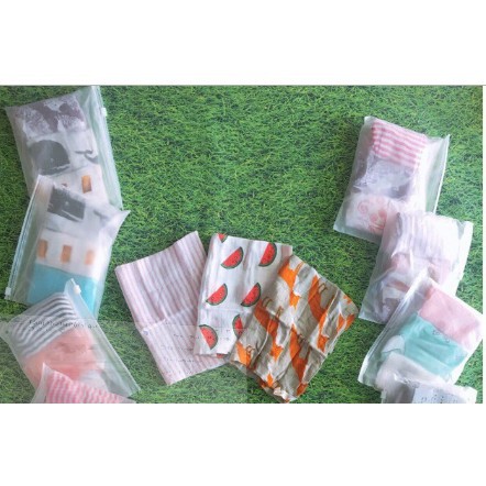 Set 3 Khăn Sữa Sợi Tre Siêu Mềm Muslin - Tre + Trúc